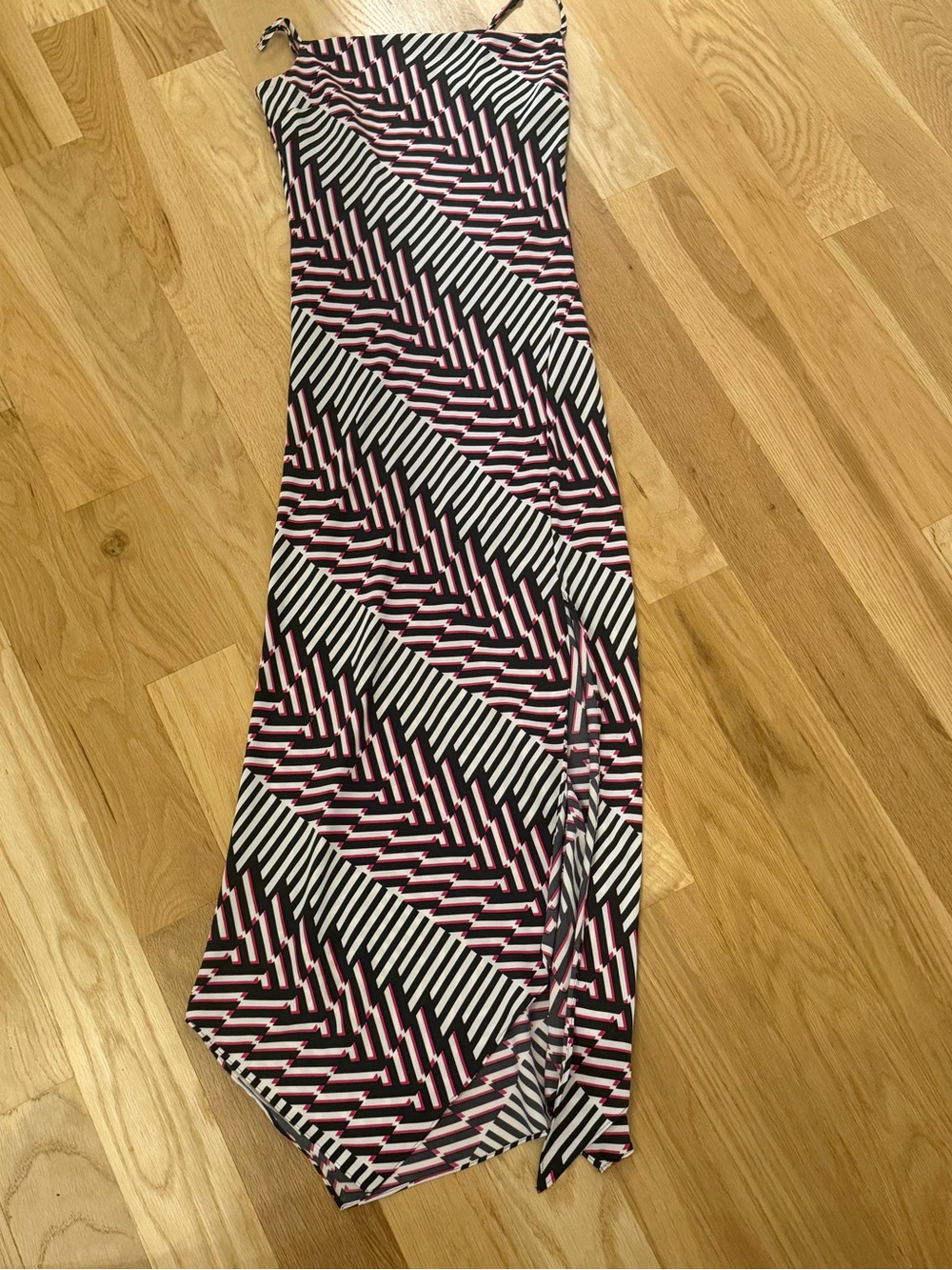 Express Black White and Pink Maxi Dress
